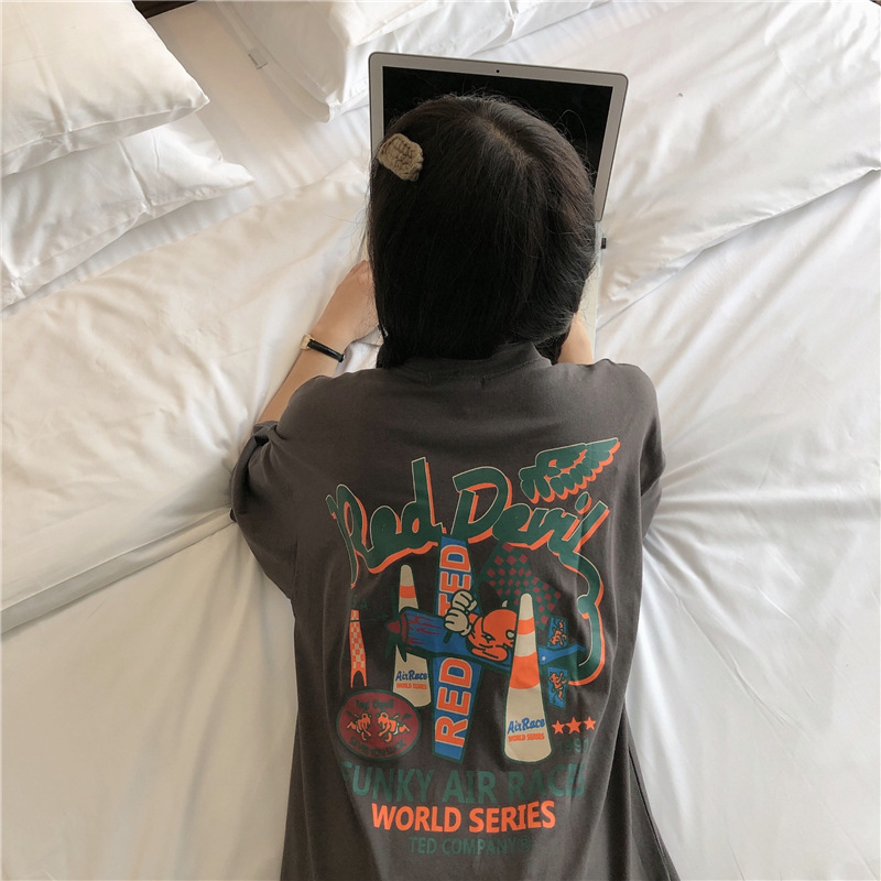 Floral Loose Fit Short Sleeve T-shirt