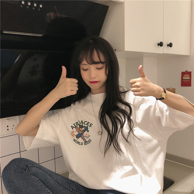 Floral Loose Fit Short Sleeve T-shirt