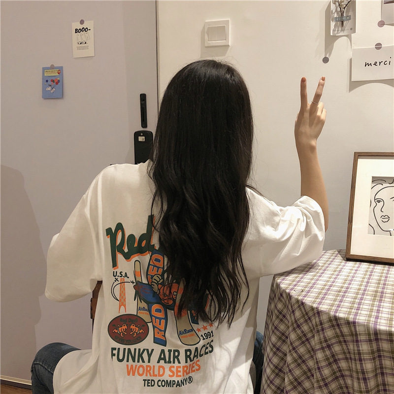 Floral Loose Fit Short Sleeve T-shirt