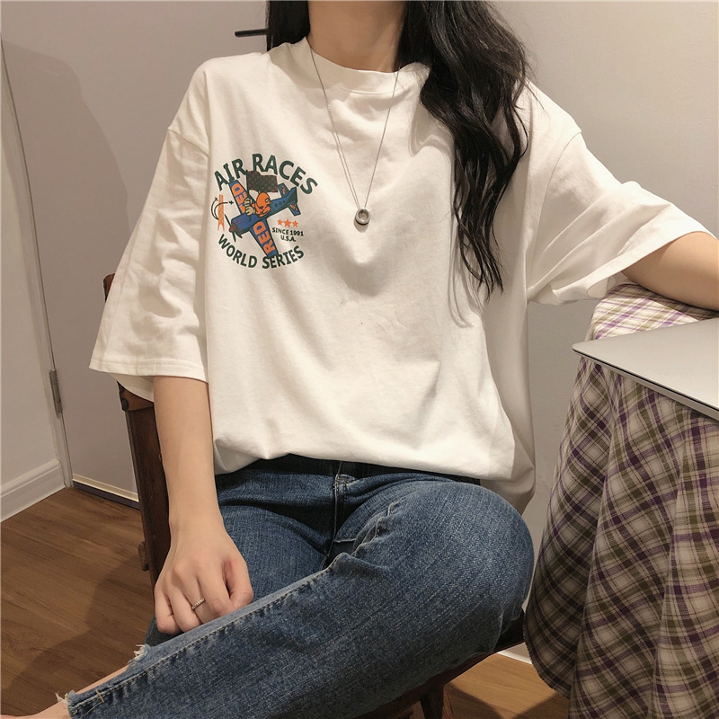 Floral Loose Fit Short Sleeve T-shirt