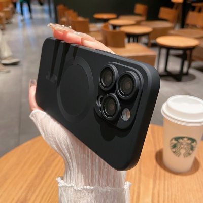 Magnetic Matte Silicone Phone Case
