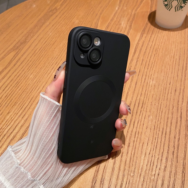 Magnetic Matte Silicone Phone Case