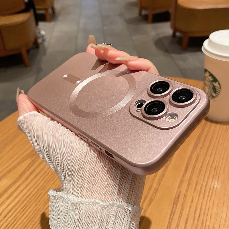 Magnetic Matte Silicone Phone Case