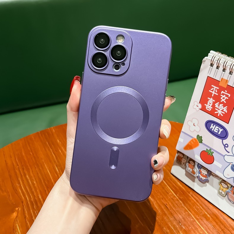 Magnetic Matte Silicone Phone Case