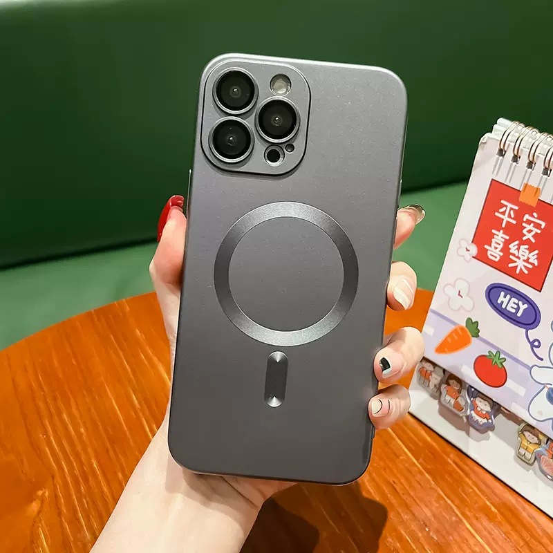 Magnetic Matte Silicone Phone Case