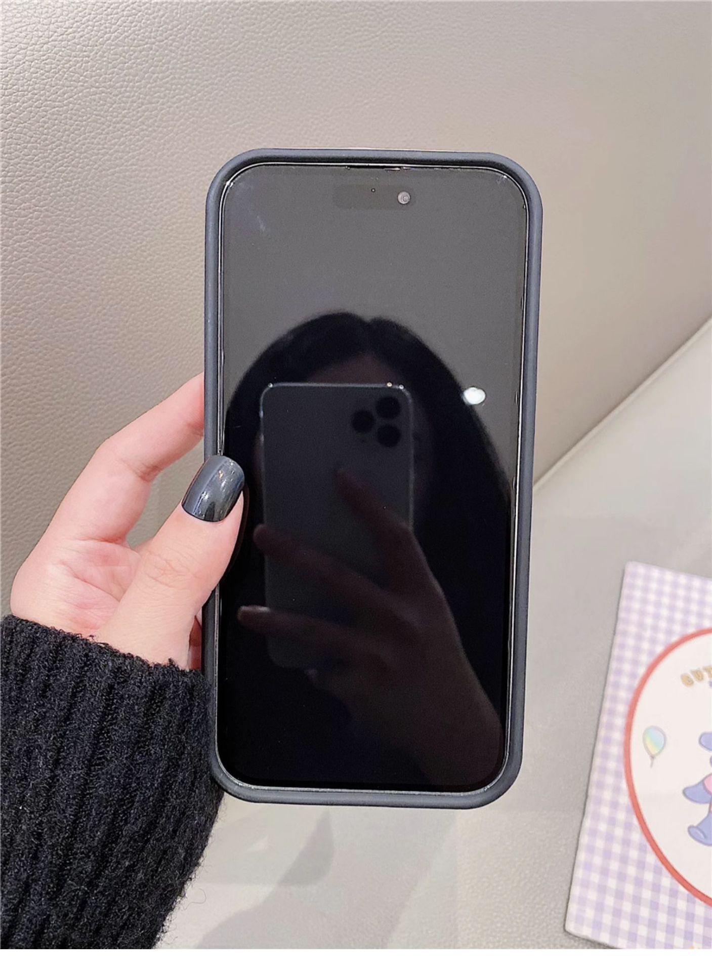 Gradient Texture Bear iPhone Case