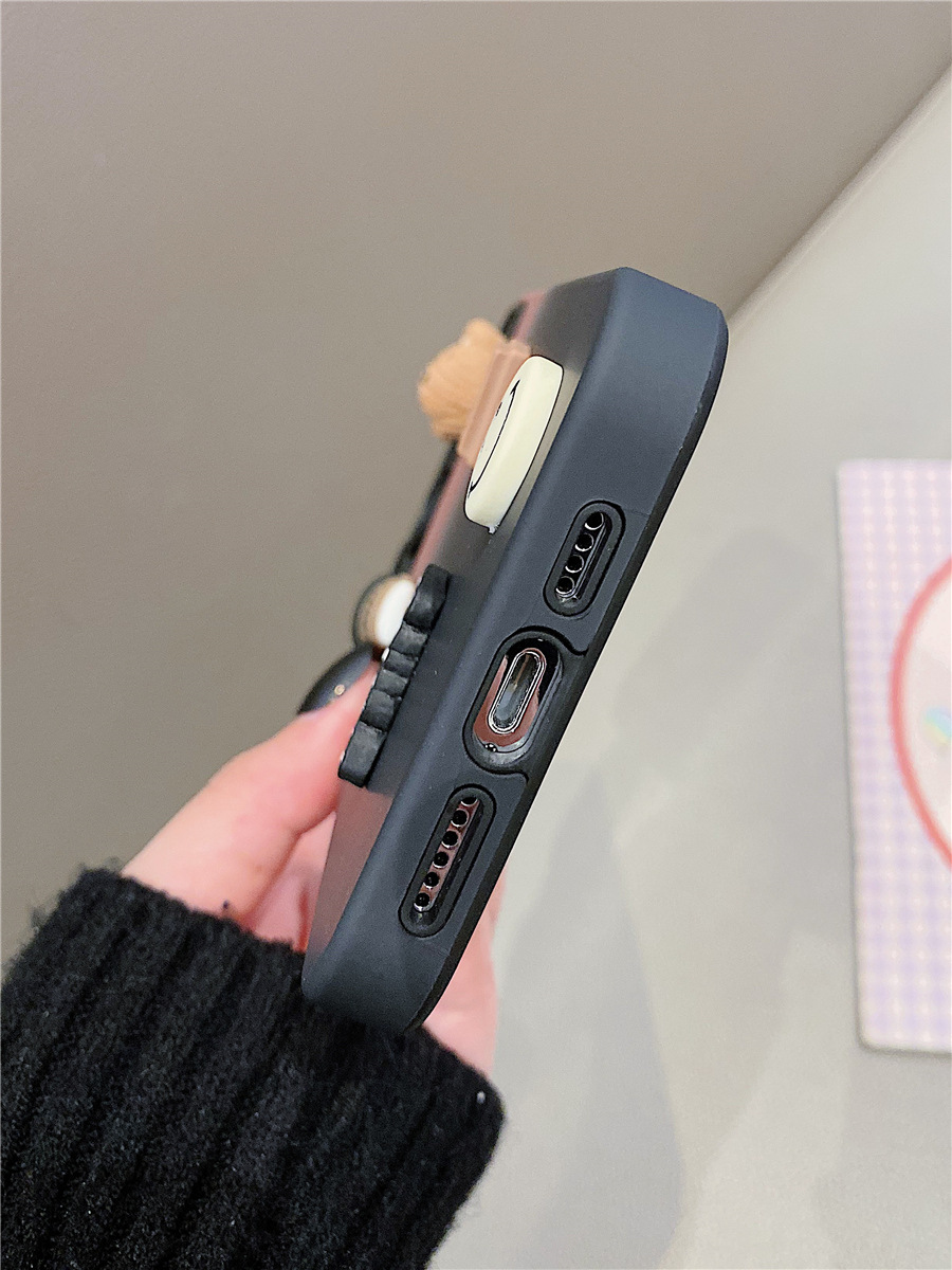 Gradient Texture Bear iPhone Case