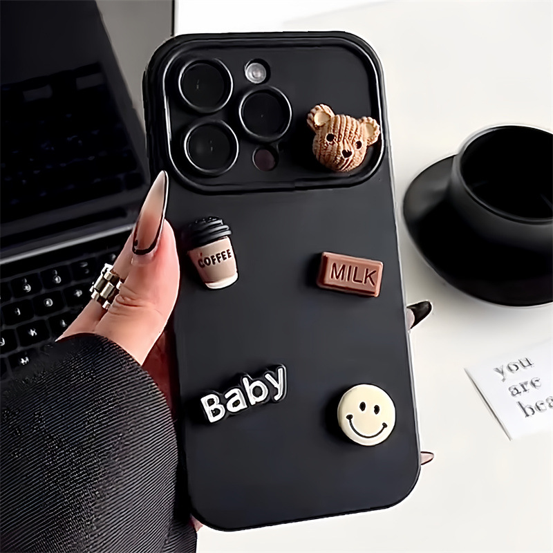 Gradient Texture Bear iPhone Case