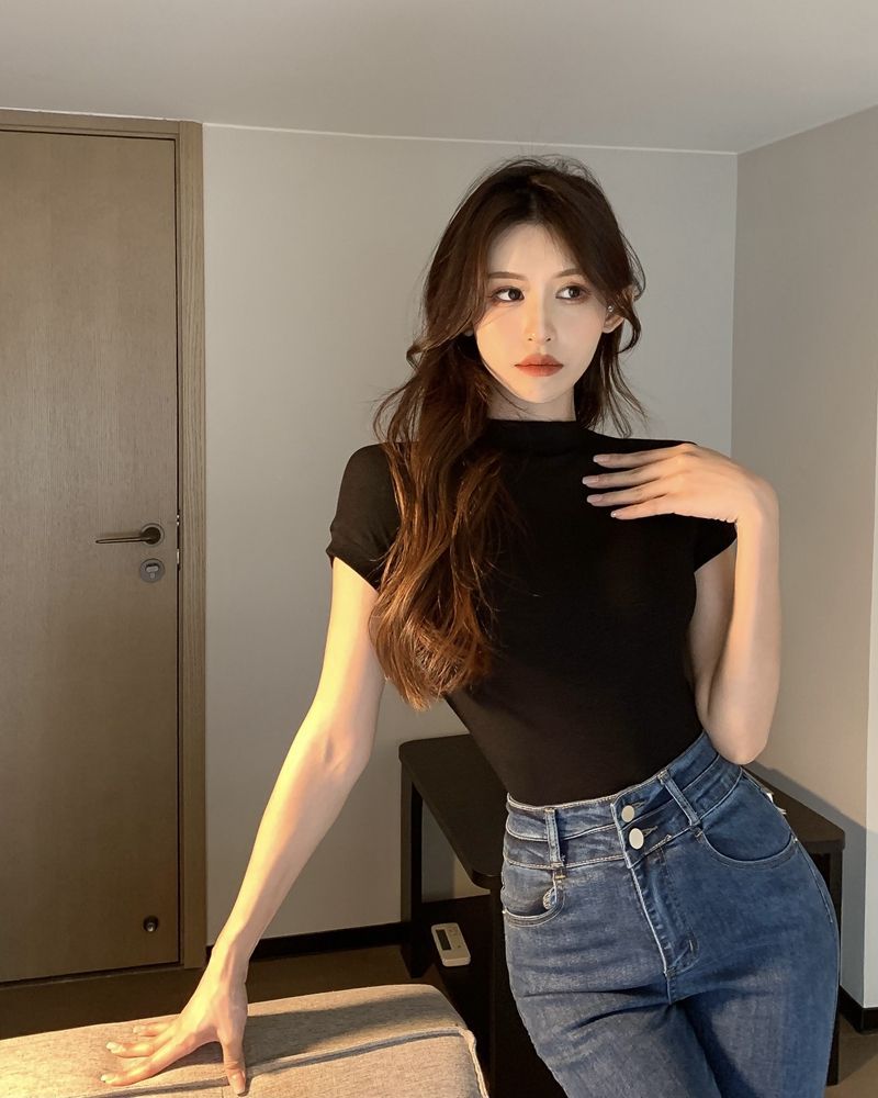 White Slim-fit T-shirt