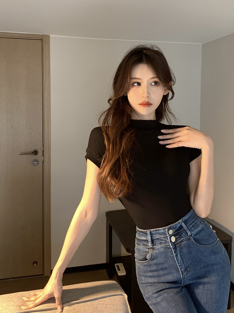 White Slim-fit T-shirt