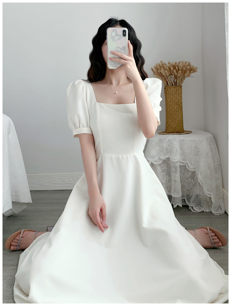 White Hepburn Dress