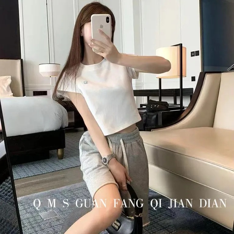 Cotton Elastic Waist Loose Sport Shorts