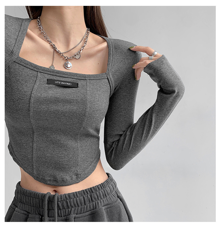 Chic Bone Print Long Sleeve Top