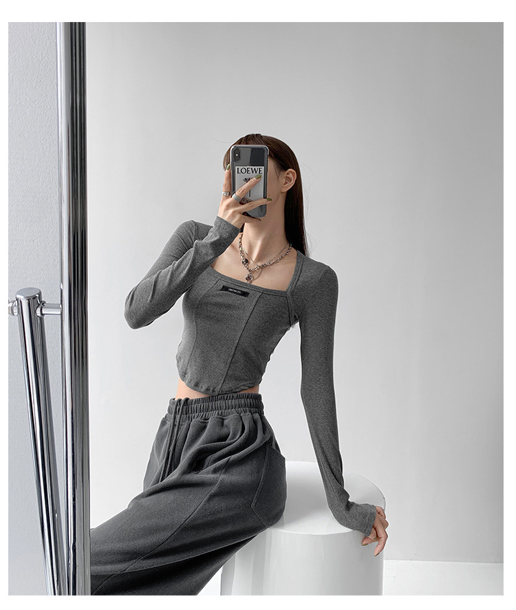 Chic Bone Print Long Sleeve Top