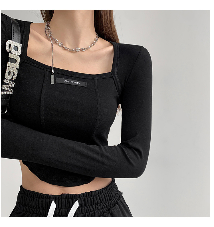 Chic Bone Print Long Sleeve Top