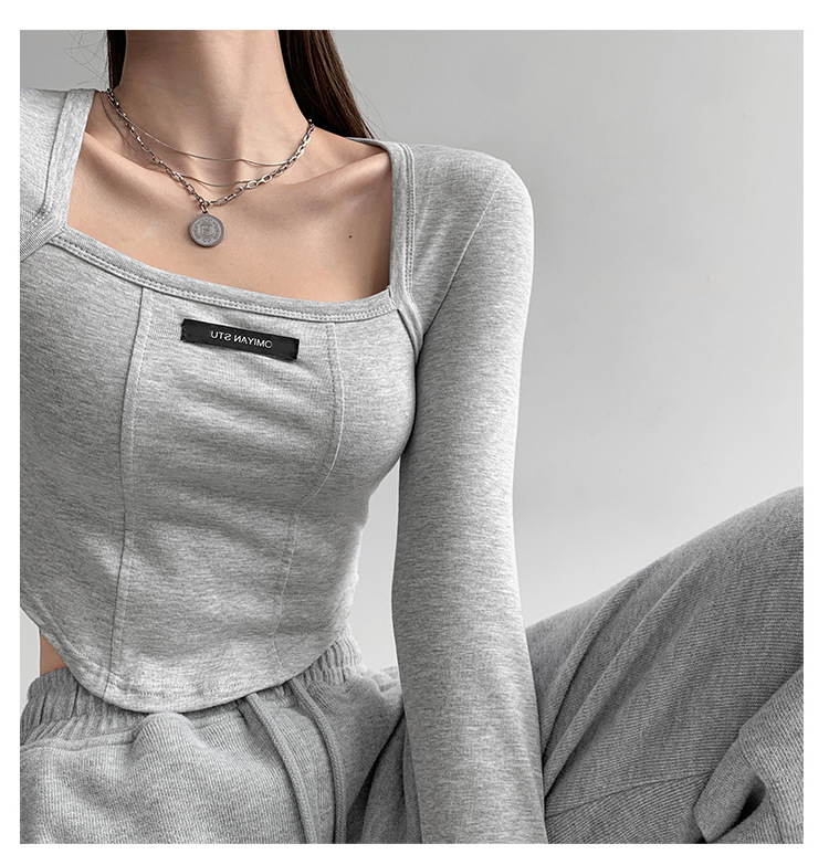 Chic Bone Print Long Sleeve Top