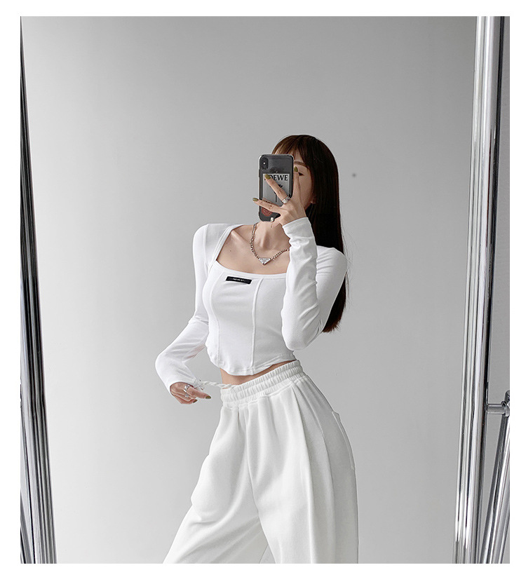 Chic Bone Print Long Sleeve Top