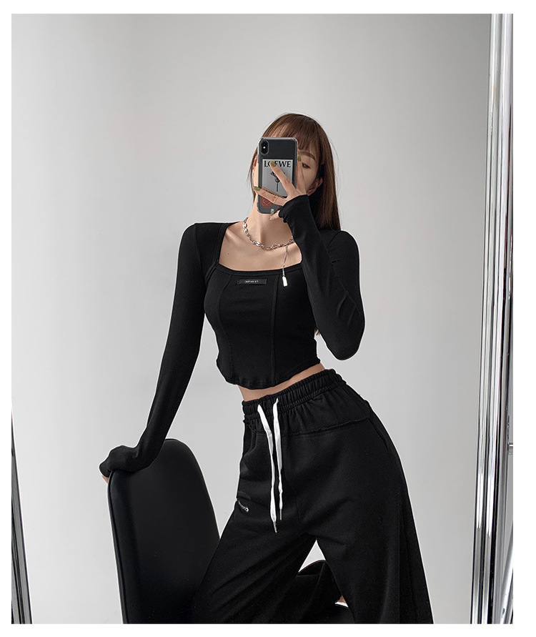 Chic Bone Print Long Sleeve Top