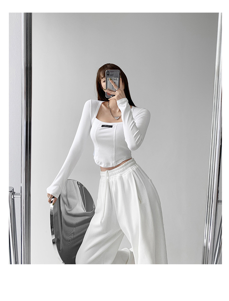 Chic Bone Print Long Sleeve Top