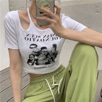 Vintage Short Sleeve Crop T-shirt