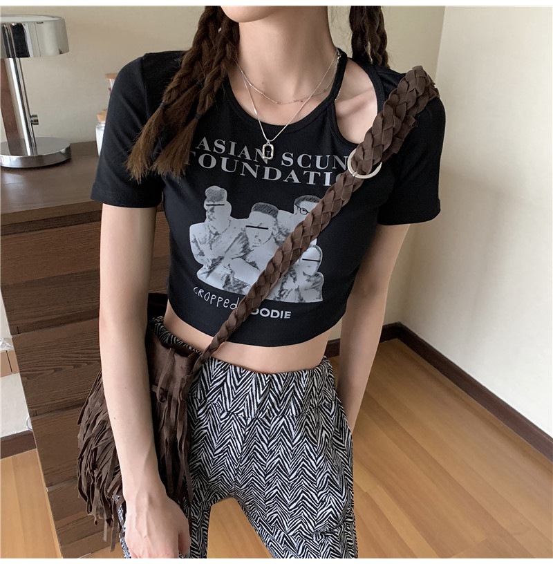 Vintage Short Sleeve Crop T-shirt