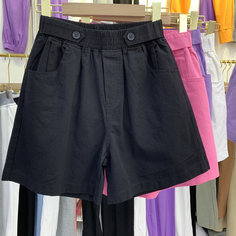 Hong Kong Style Wide Leg Shorts