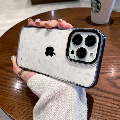 Diamond Texture Clear Phone Case