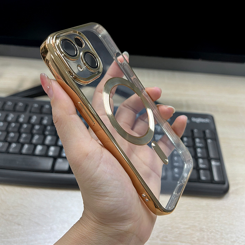 Electroplated iPhone15 Magnetic Shell