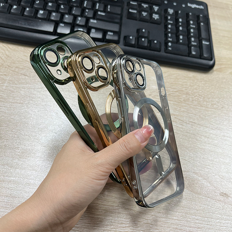 Electroplated iPhone15 Magnetic Shell