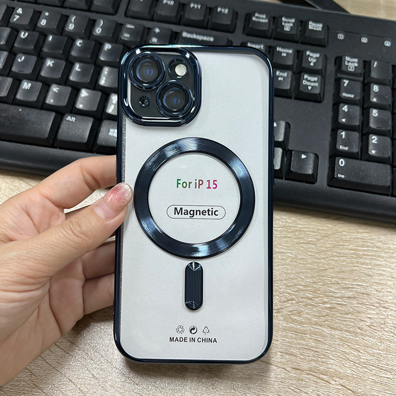 Electroplated iPhone15 Magnetic Shell