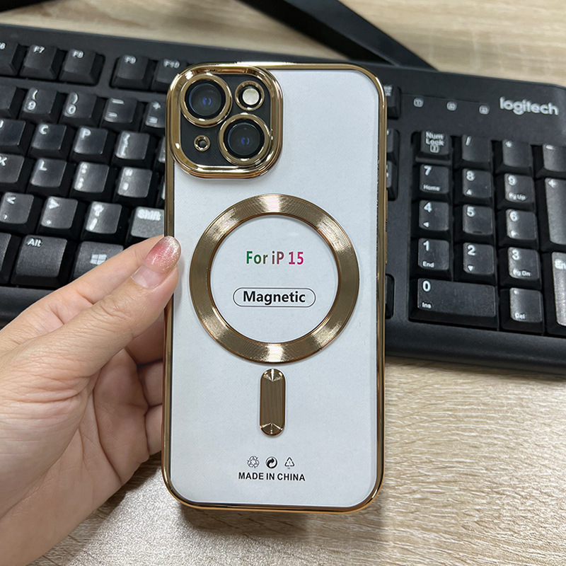 Electroplated iPhone15 Magnetic Shell