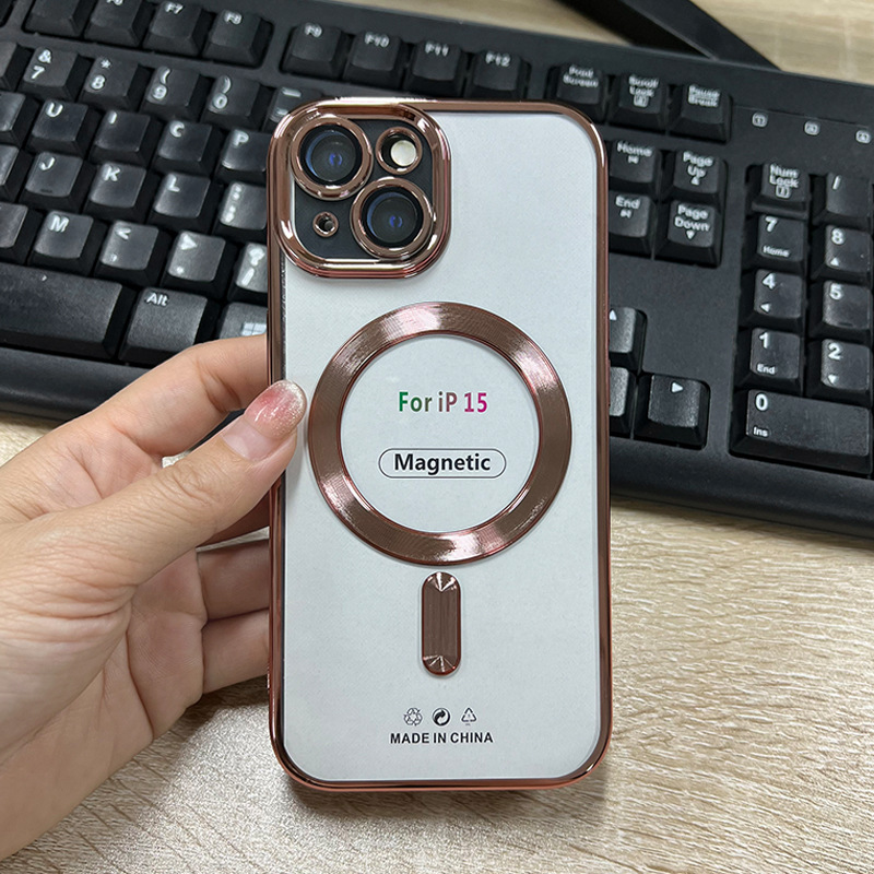 Electroplated iPhone15 Magnetic Shell