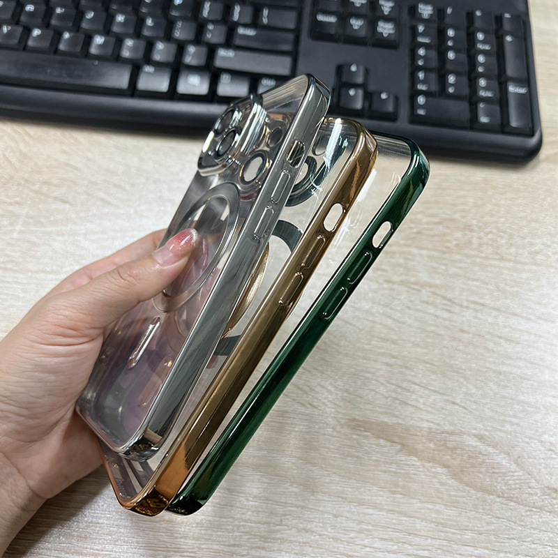 Electroplated iPhone15 Magnetic Shell