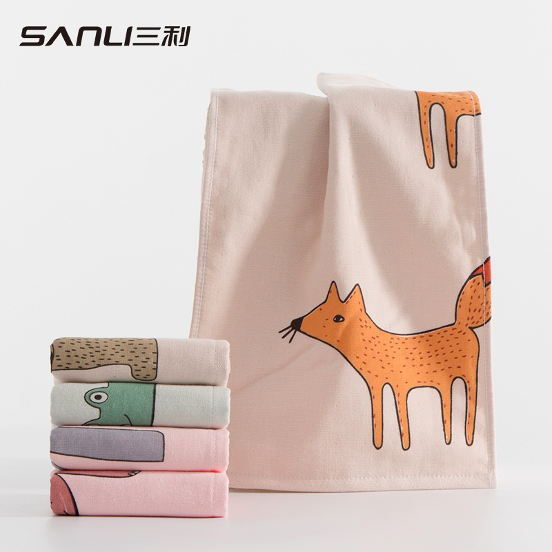 Cartoon Print Cotton Kids Towels Wholesale