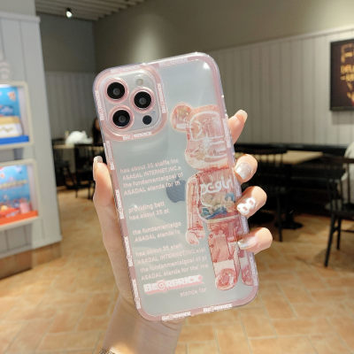 For iPhone14 violent bear mobile phone case 13TPU angel eyes apple 11 tide brand XR soft case 12 cat eye case