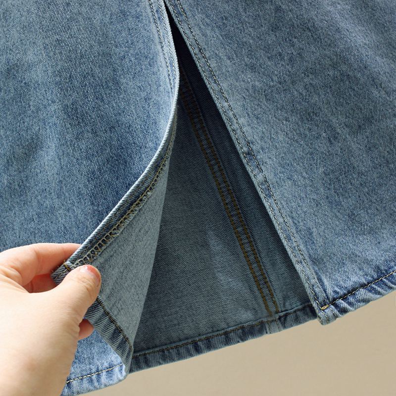 Vintage High-Waist A-Line Skirt