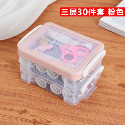 Portable 3-Layer Sewing Kit Set