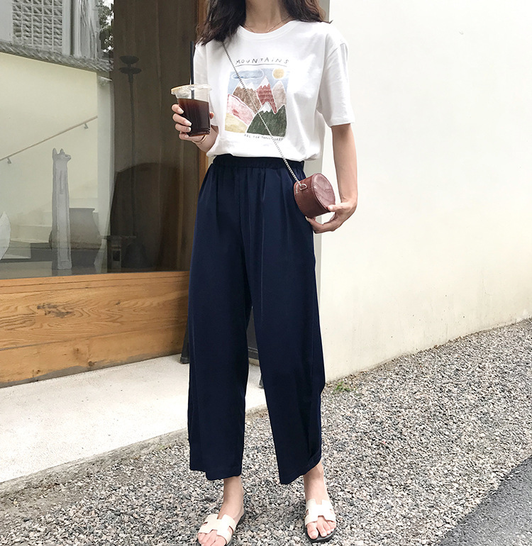 Summer 2024 New Women's Art Loose Fit Casual T-Shirt