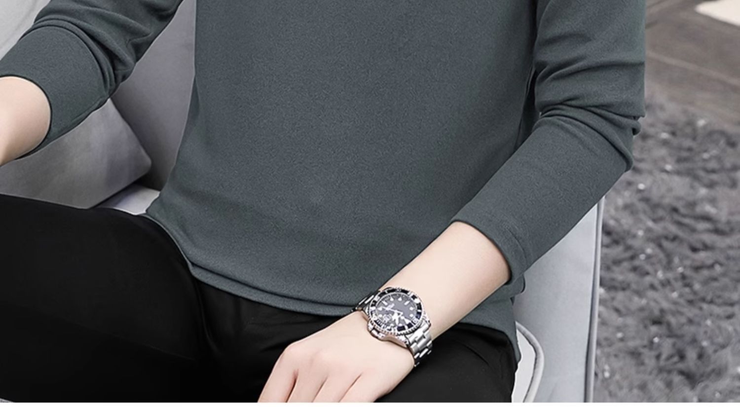 Double-sided Dralon Warm Long-sleeved T-shirt