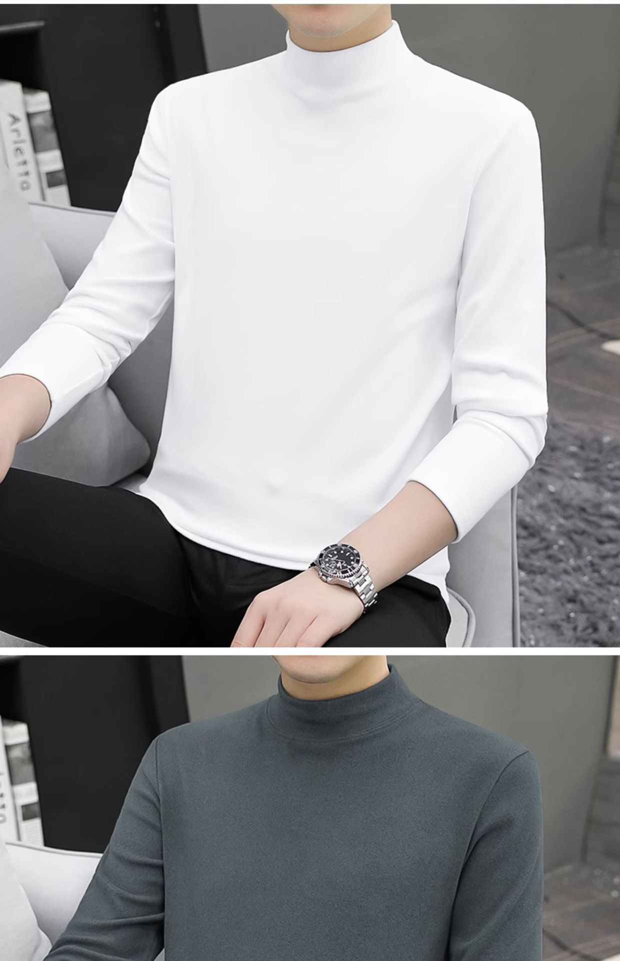 Double-sided Dralon Warm Long-sleeved T-shirt