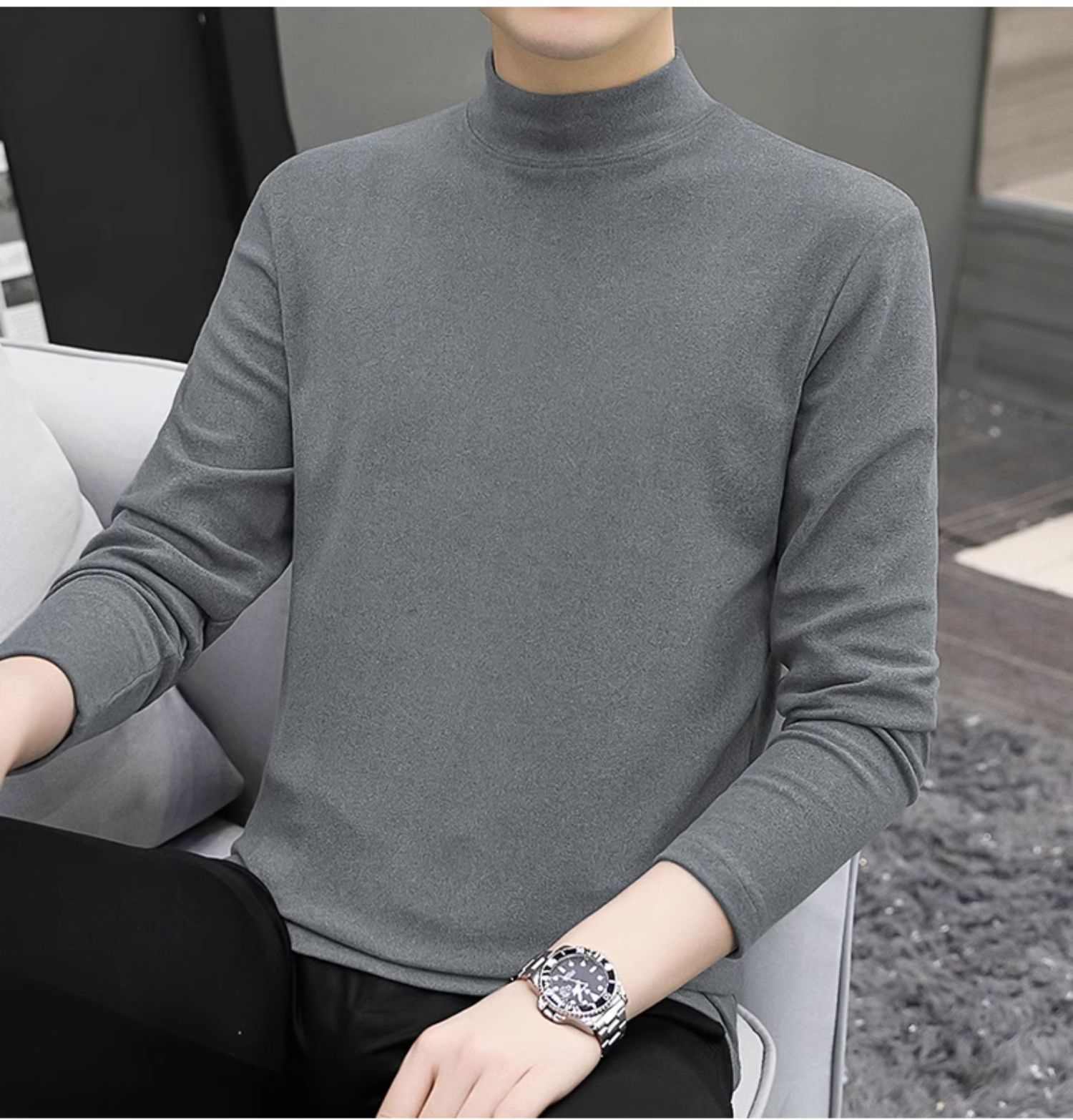 Double-sided Dralon Warm Long-sleeved T-shirt