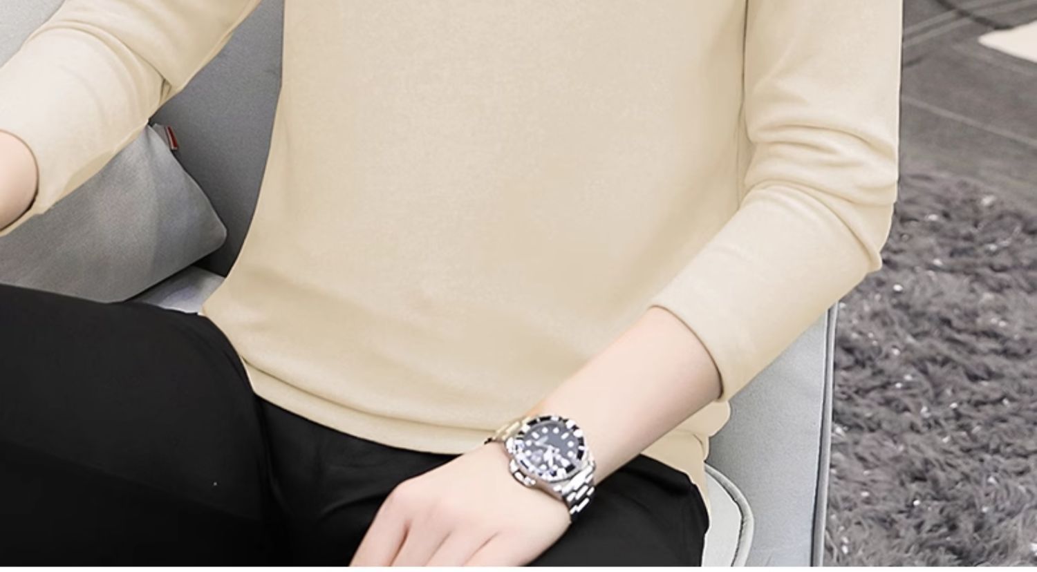 Double-sided Dralon Warm Long-sleeved T-shirt