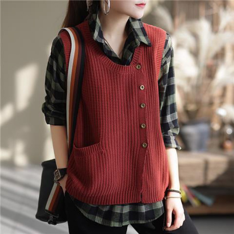 Fashionable Women's Knitted Vest