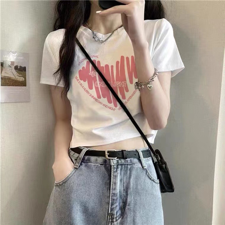 White Summer Loose Fit T-shirt