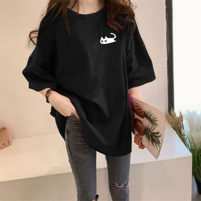 Summer Casual Round Neck Loose Short Sleeve T-shirt