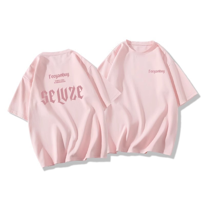 Casual Print Alphabet T-Shirt Couple Set