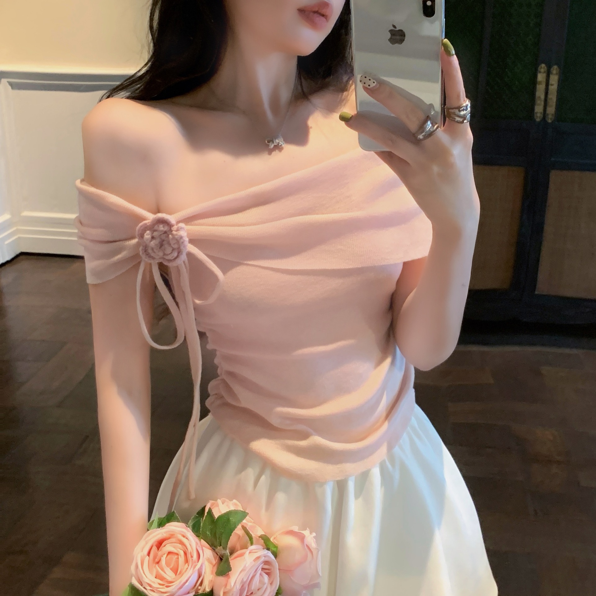 Floral Halter Crop Top