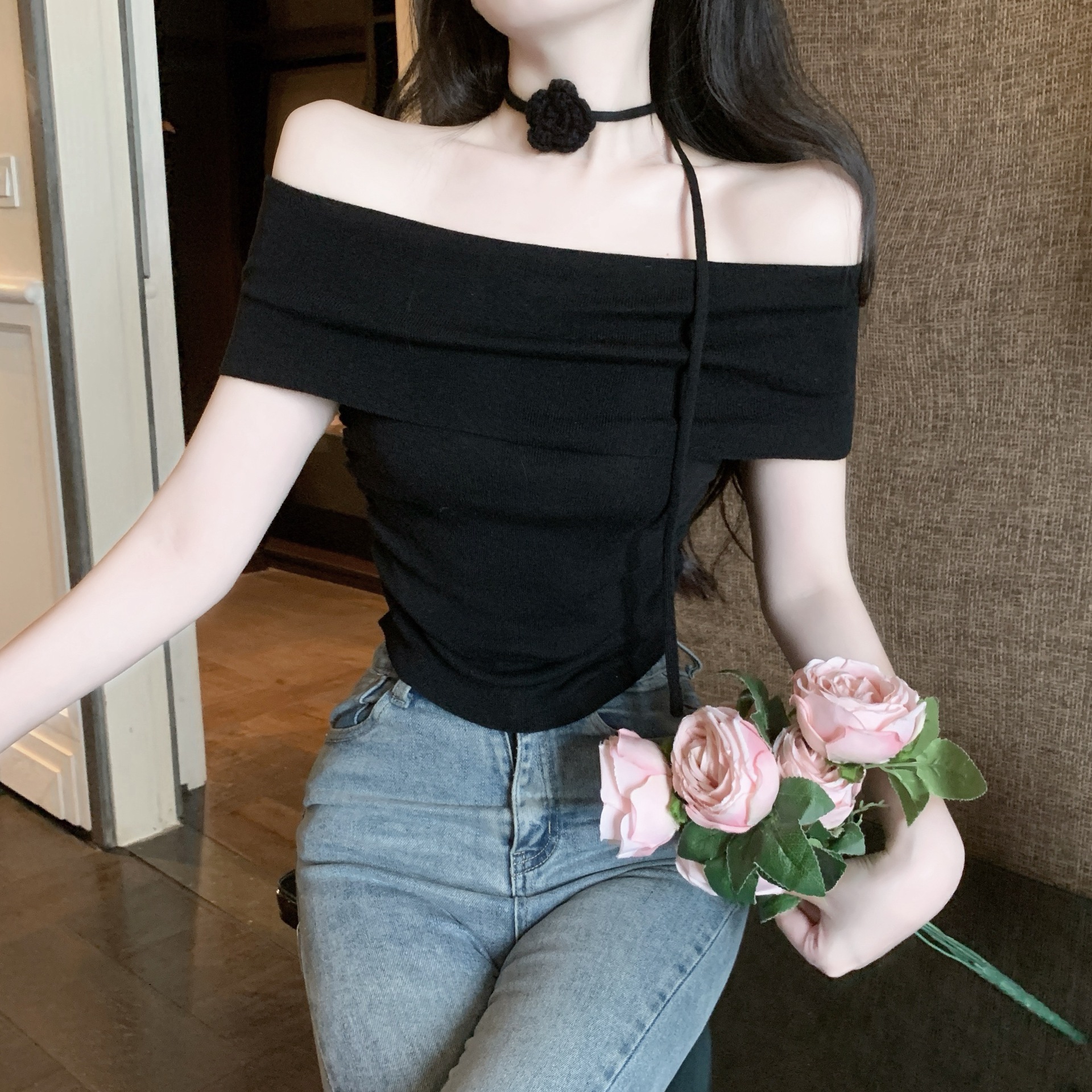 Floral Halter Crop Top