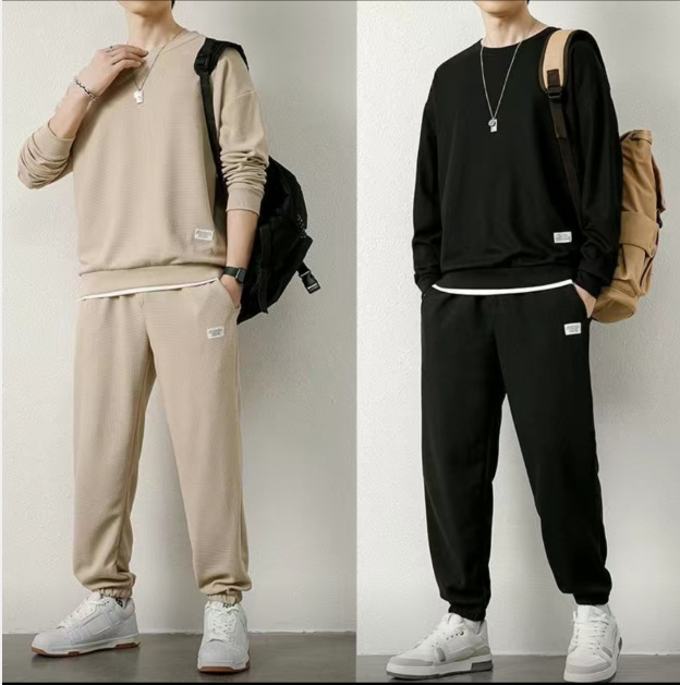 Men's Autumn Winter Warm Fleece Casual Pants