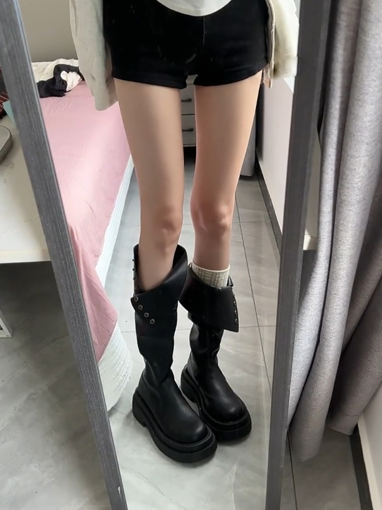 Retro Black Women's Dual-Wear Boots